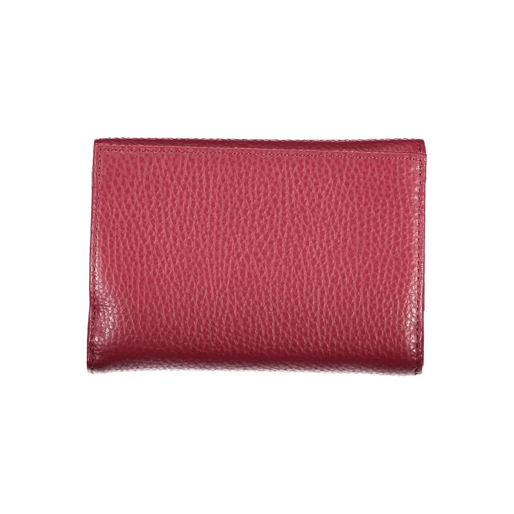 Elegant Pink Leather Tri-Fold Wallet sold by Louxly product image thumbnail 2