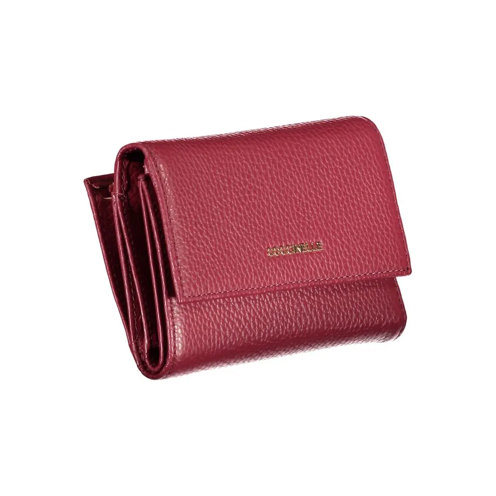 Elegant Pink Leather Tri-Fold Wallet sold by Louxly product image thumbnail 3
