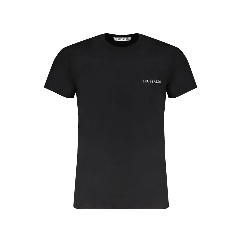 Black Cotton T-Shirt sold by Louxly
