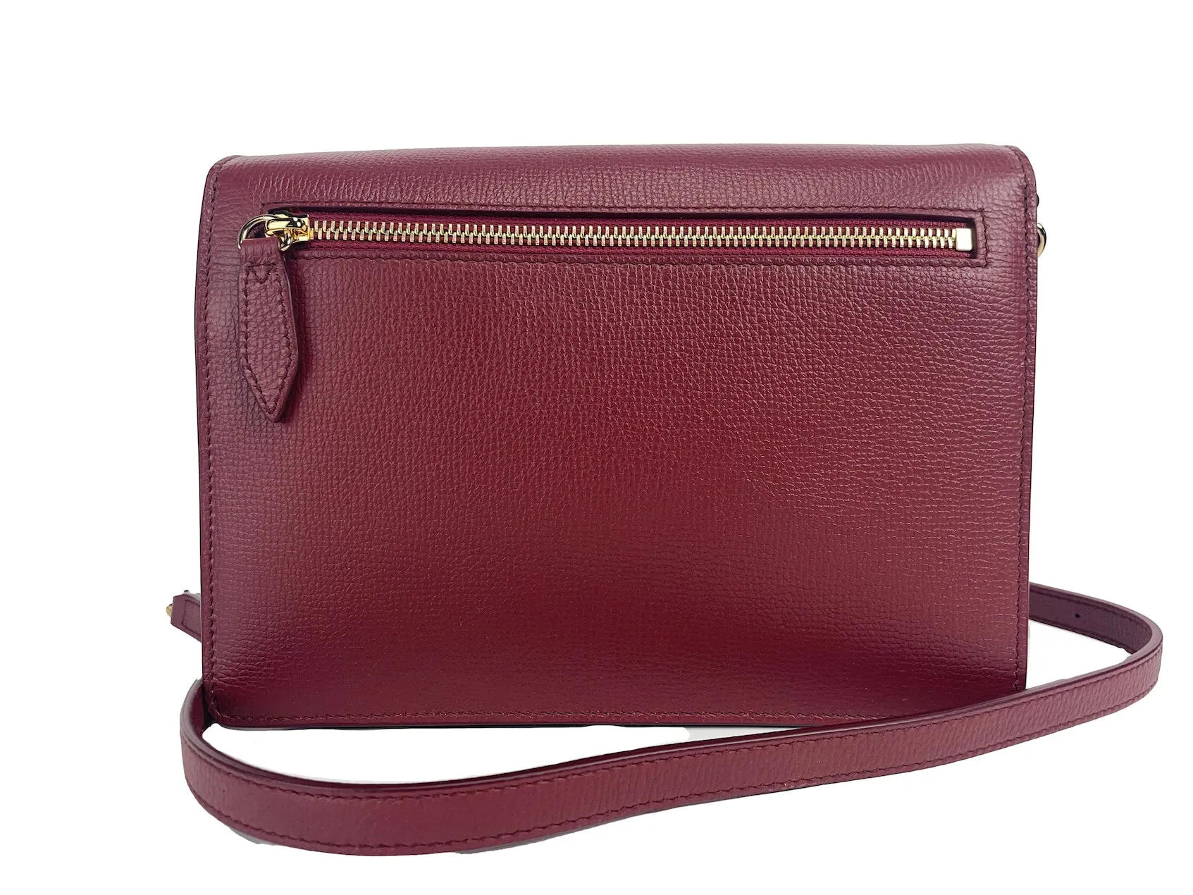 Macken Small Crimson House Check Leather Crossbody Bag sold by Louxly product image thumbnail 2