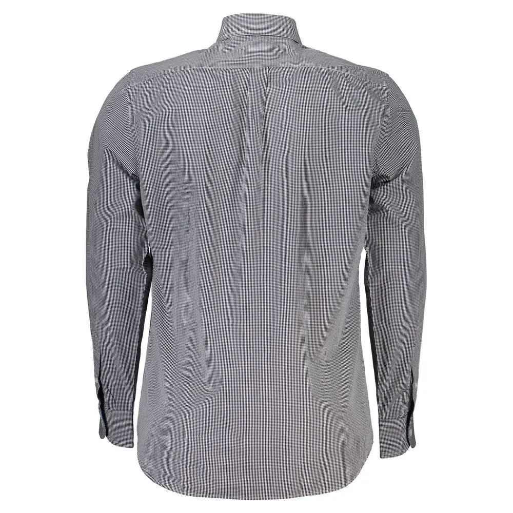 Elegant Blue Long Sleeve Cotton Shirt sold by Louxly product image thumbnail 2