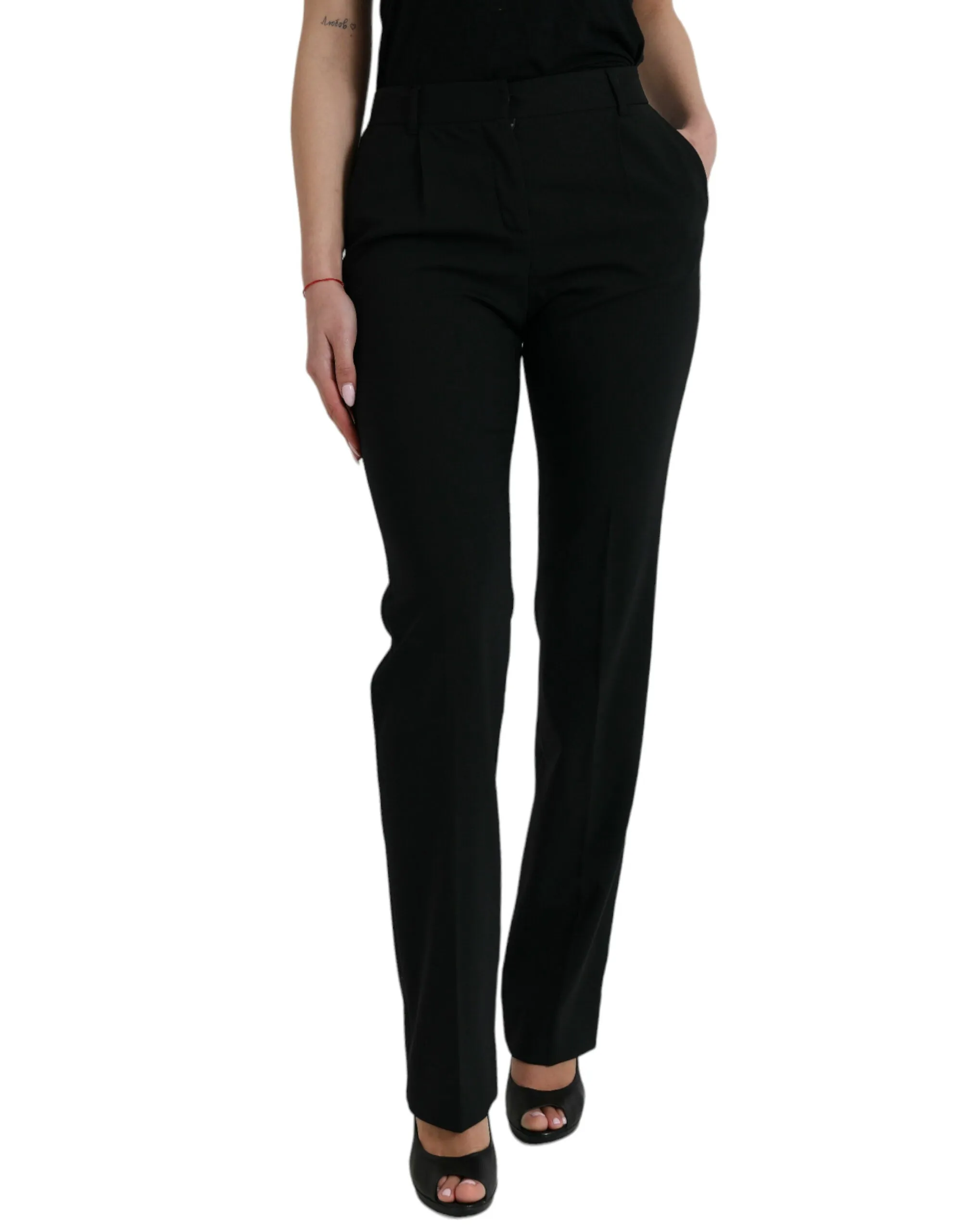 Elegant Tapered Wool Trousers sold by Louxly