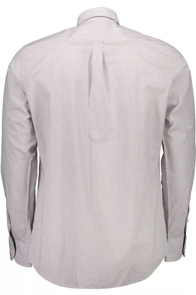 Elegant White Cotton Long Sleeve Shirt sold by Louxly product image thumbnail 3