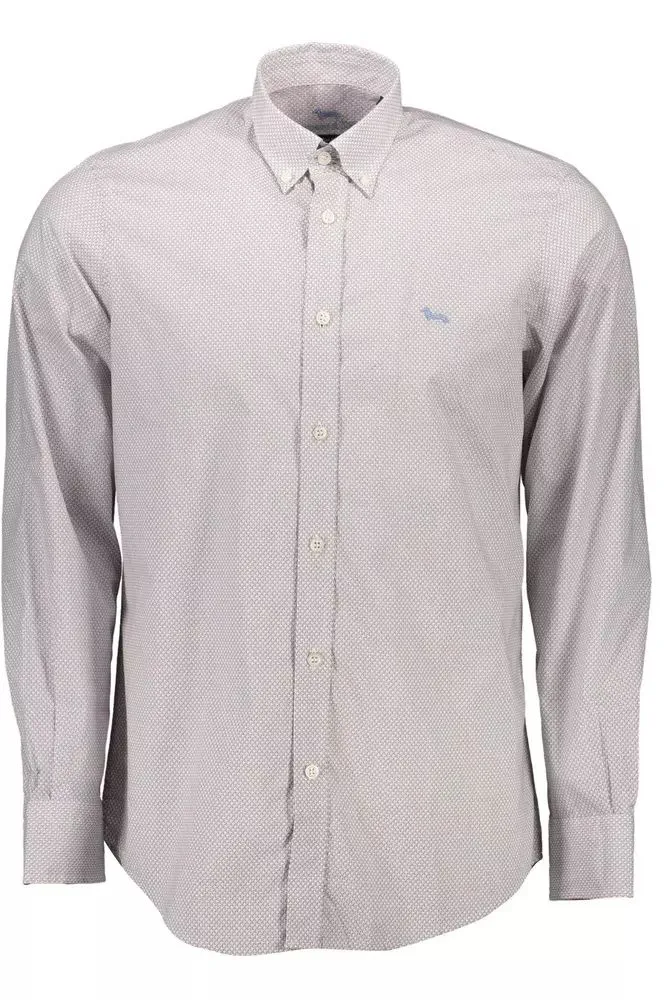 Elegant White Cotton Long Sleeve Shirt sold by Louxly