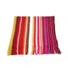 Geometric Patterned Fringed Scarf in Vibrant Hues sold by Louxly