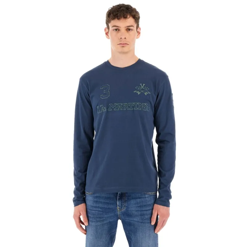 Blue Cotton T-Shirt sold by Louxly