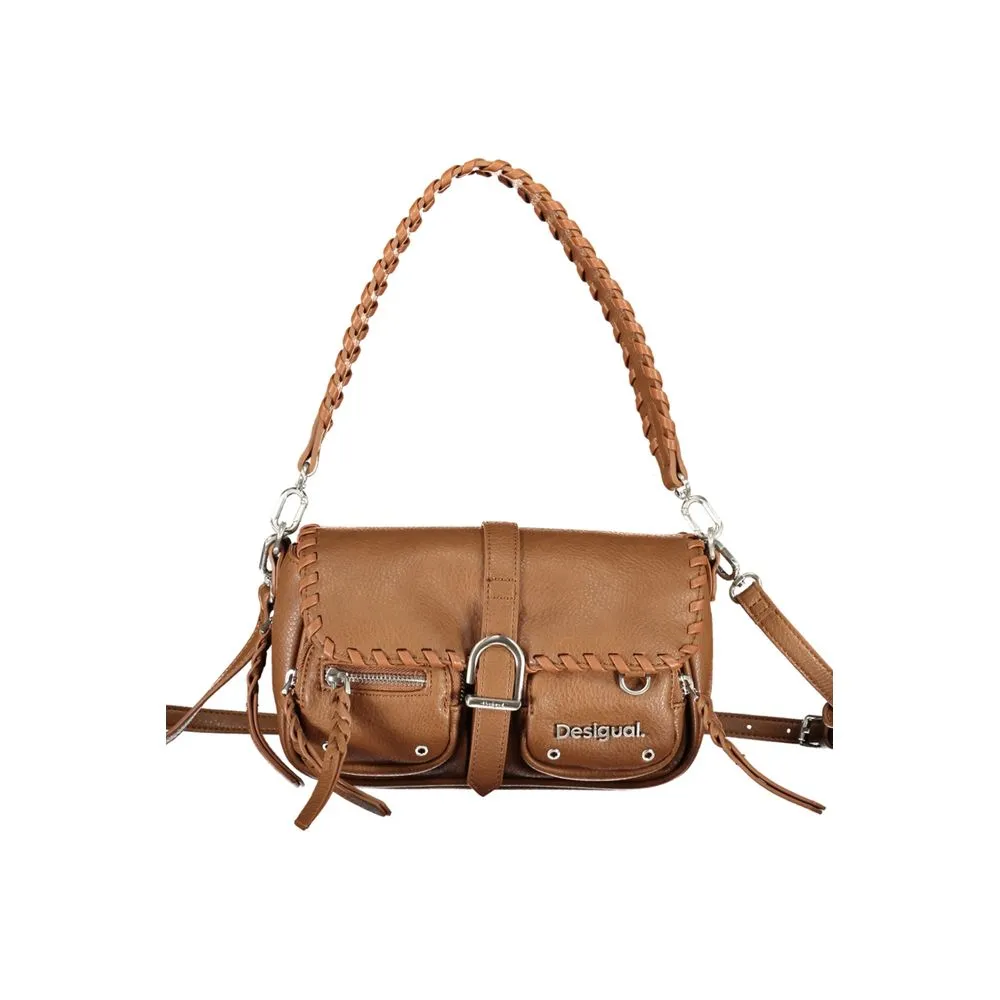 Brown Polyethylene Handbag sold by Louxly
