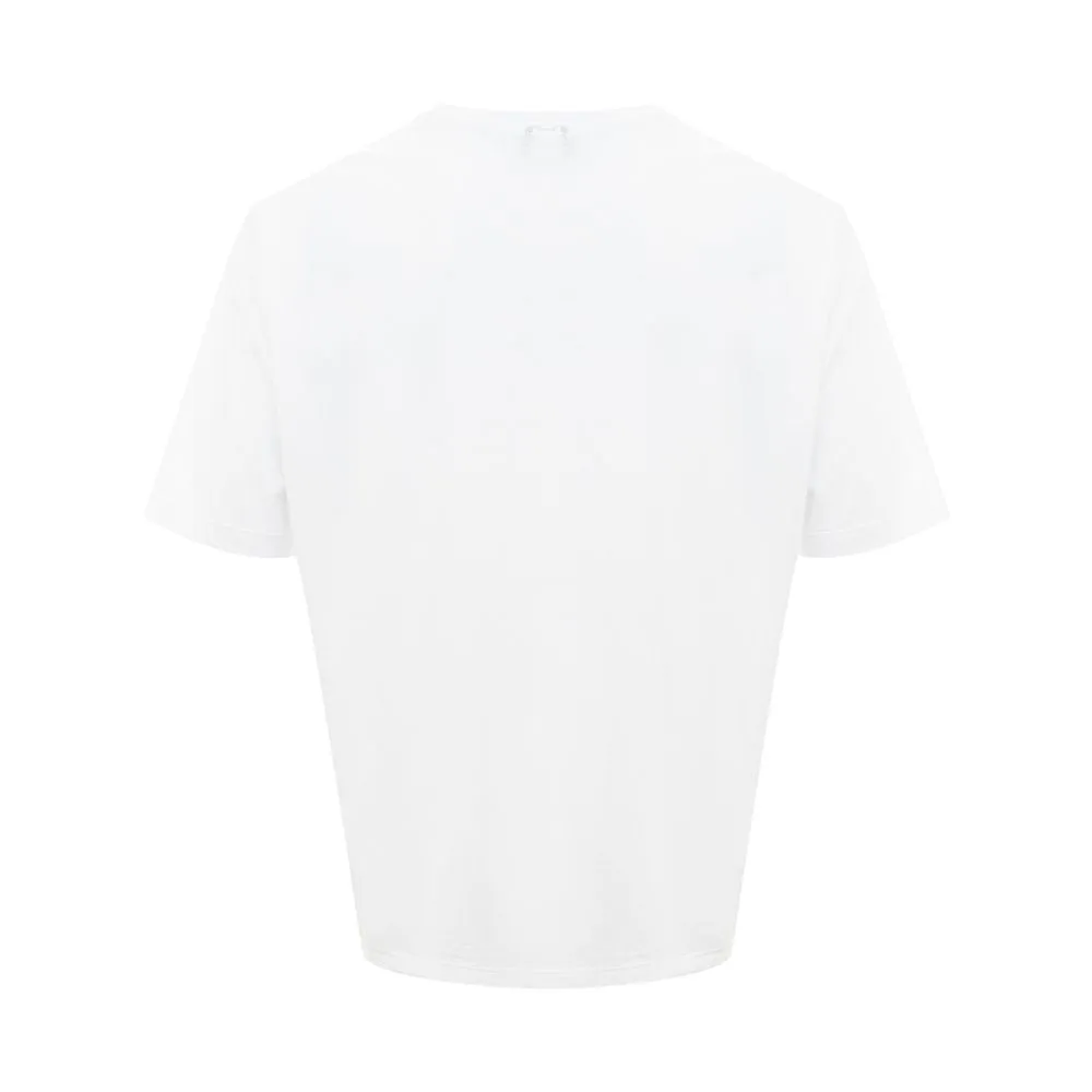 White Cotton T-Shirt sold by Louxly product image thumbnail 2