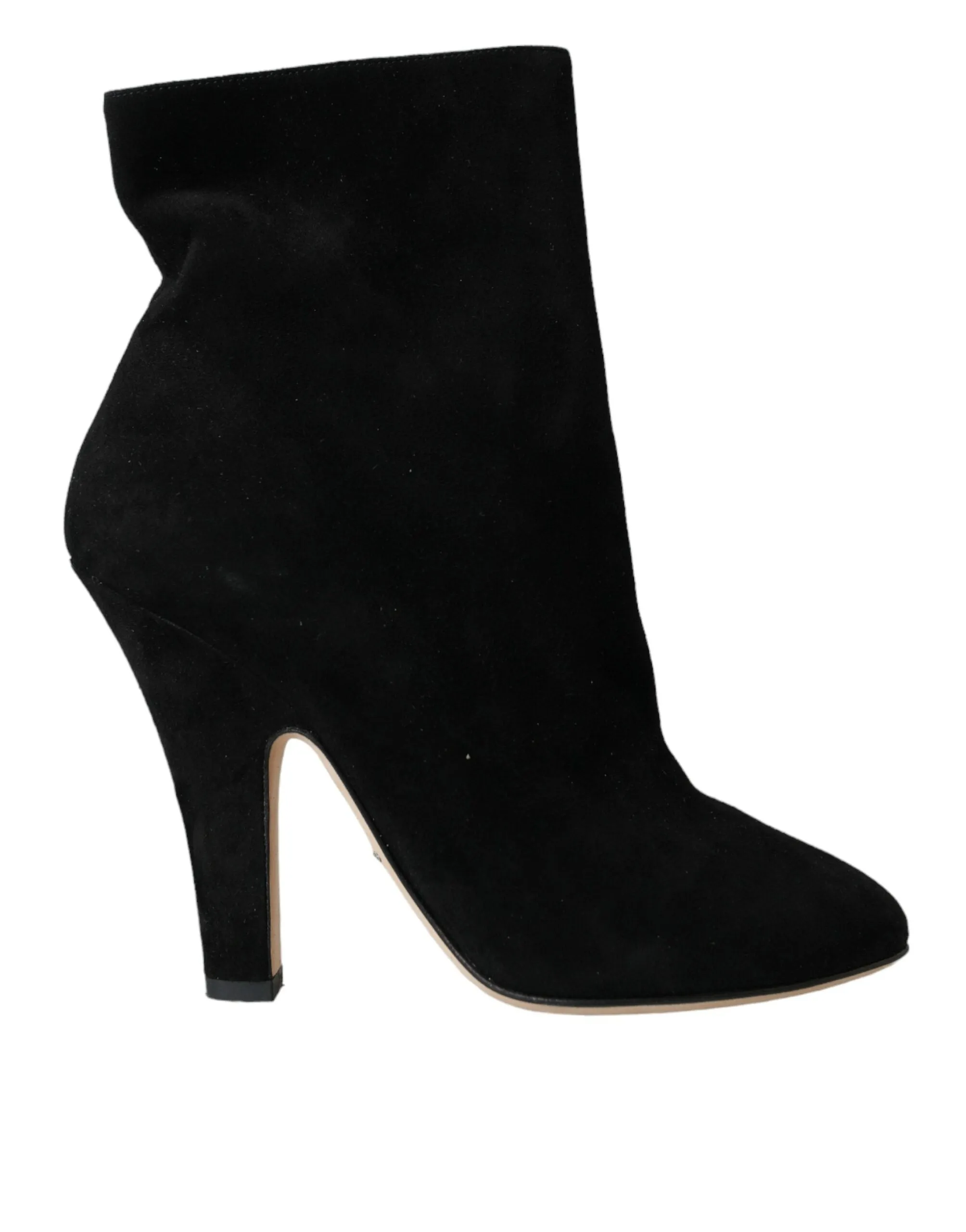 Black Suede Leather Ankle Heels Boots Shoes sold by Louxly