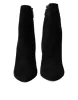 Black Suede Leather Ankle Heels Boots Shoes sold by Louxly