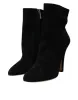Black Suede Leather Ankle Heels Boots Shoes sold by Louxly