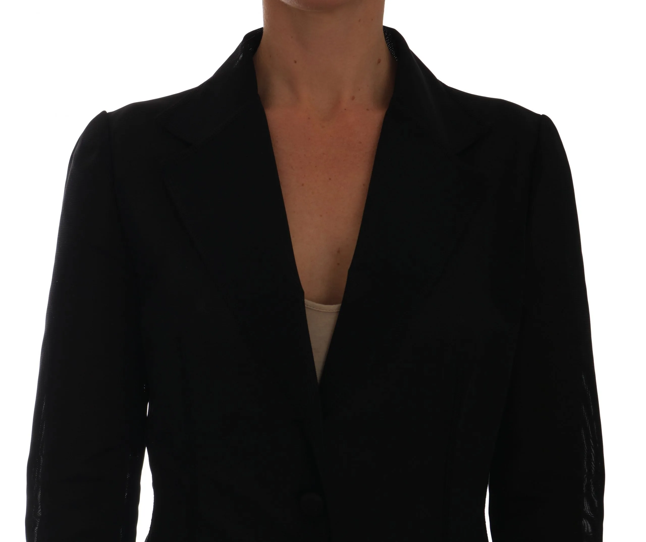 Semi-Transparent Darkgreen Nylon Blazer sold by Louxly product image thumbnail 3
