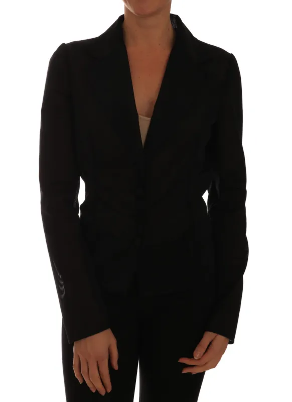 Semi-Transparent Darkgreen Nylon Blazer made by Louxly