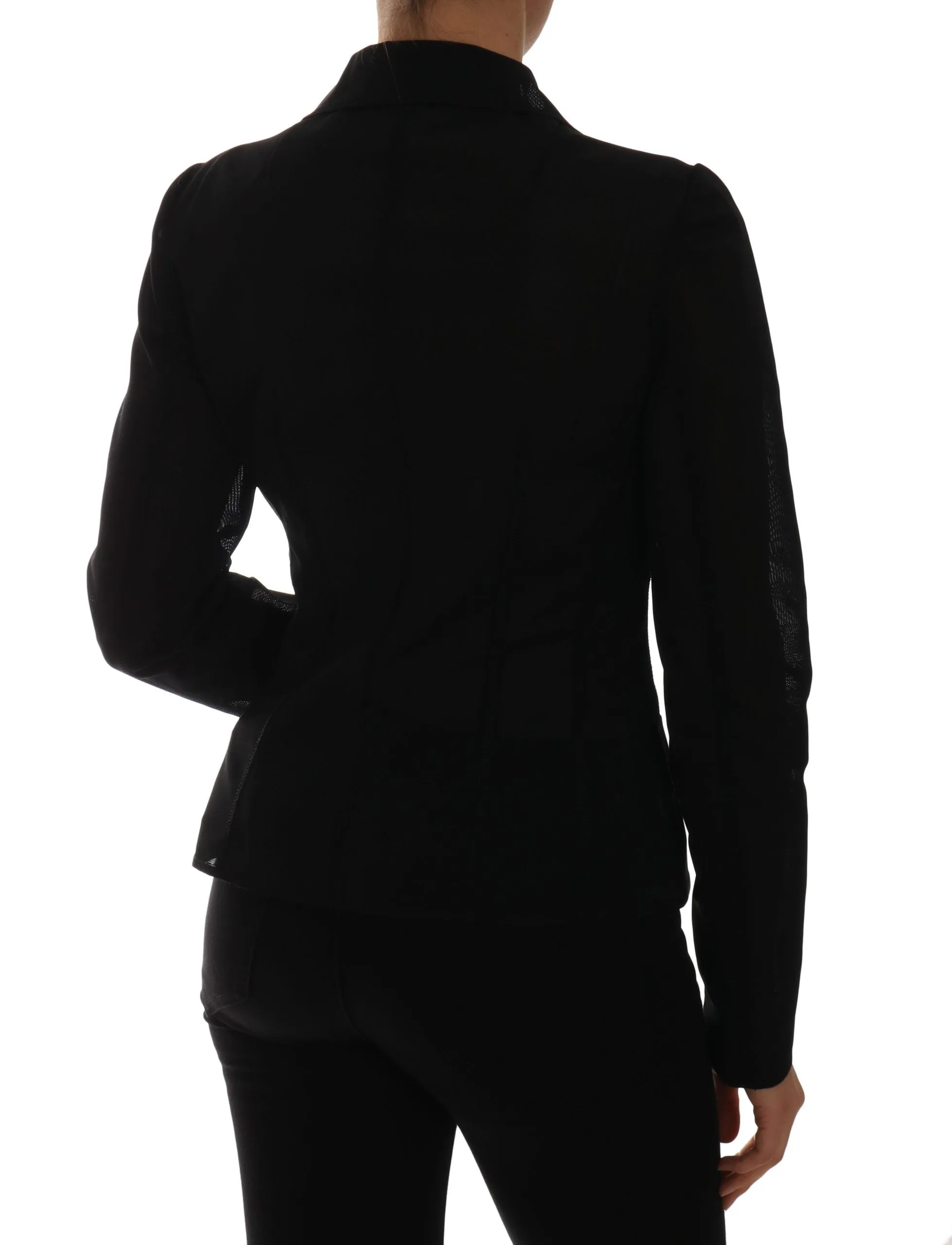 Semi-Transparent Darkgreen Nylon Blazer sold by Louxly product image thumbnail 2