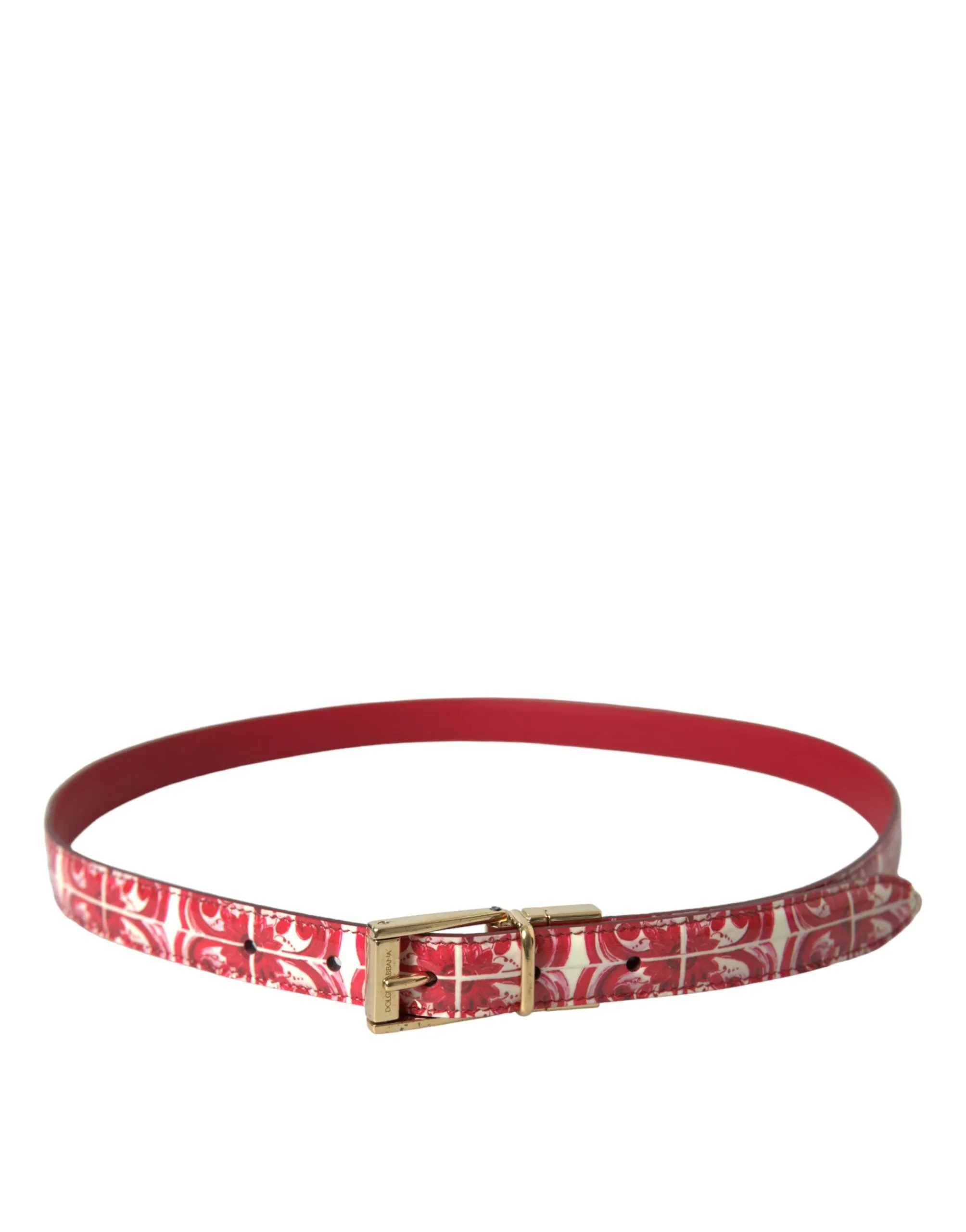 Elegant Red Calfskin Waist Belt sold by Louxly product image thumbnail 2