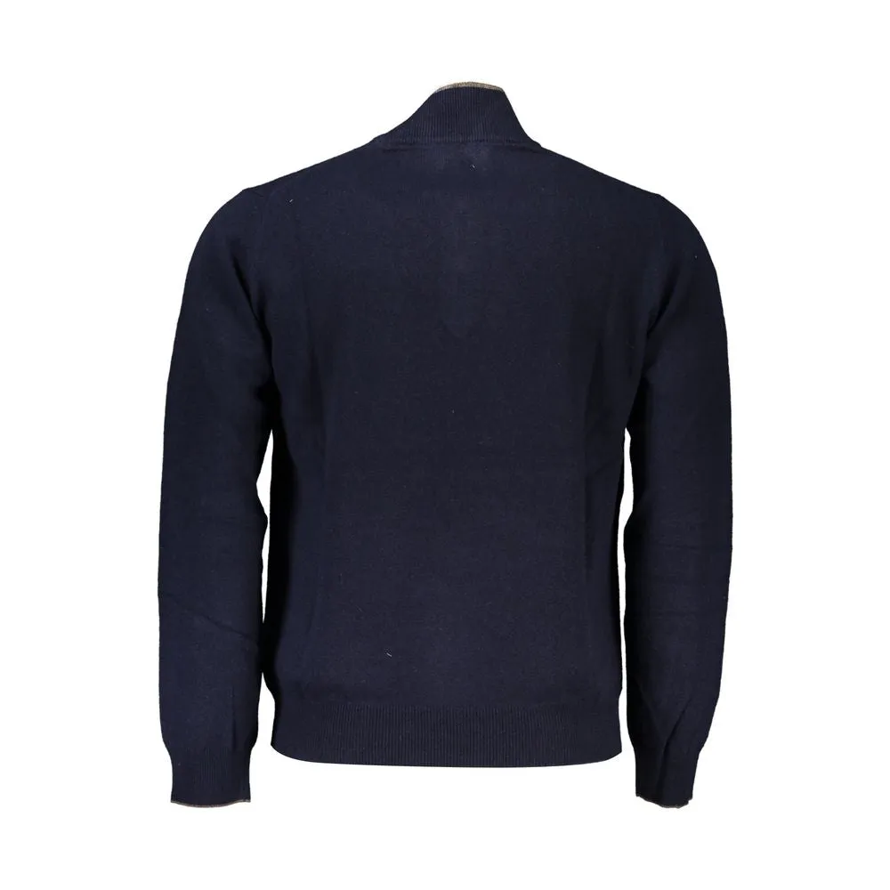 Elegant Contrast Detail Half Zip Sweater sold by Louxly product image thumbnail 2