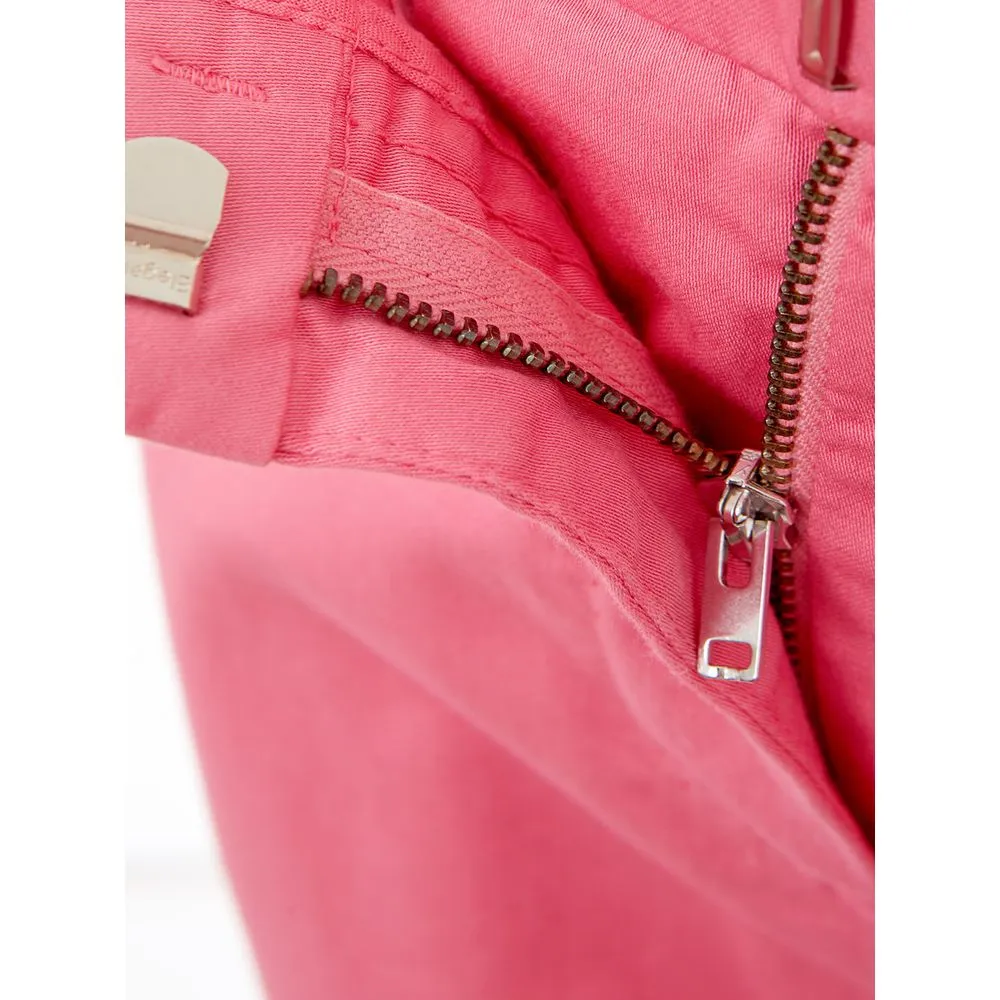 Elegant Cotton Pink Trousers for Sophisticated Style sold by Louxly product image thumbnail 3