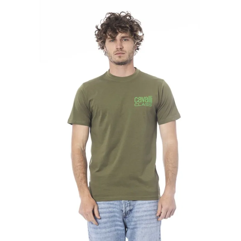 Green Cotton Men T-Shirt sold by Louxly
