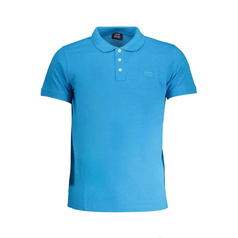 Blue Cotton Polo Shirt sold by Louxly