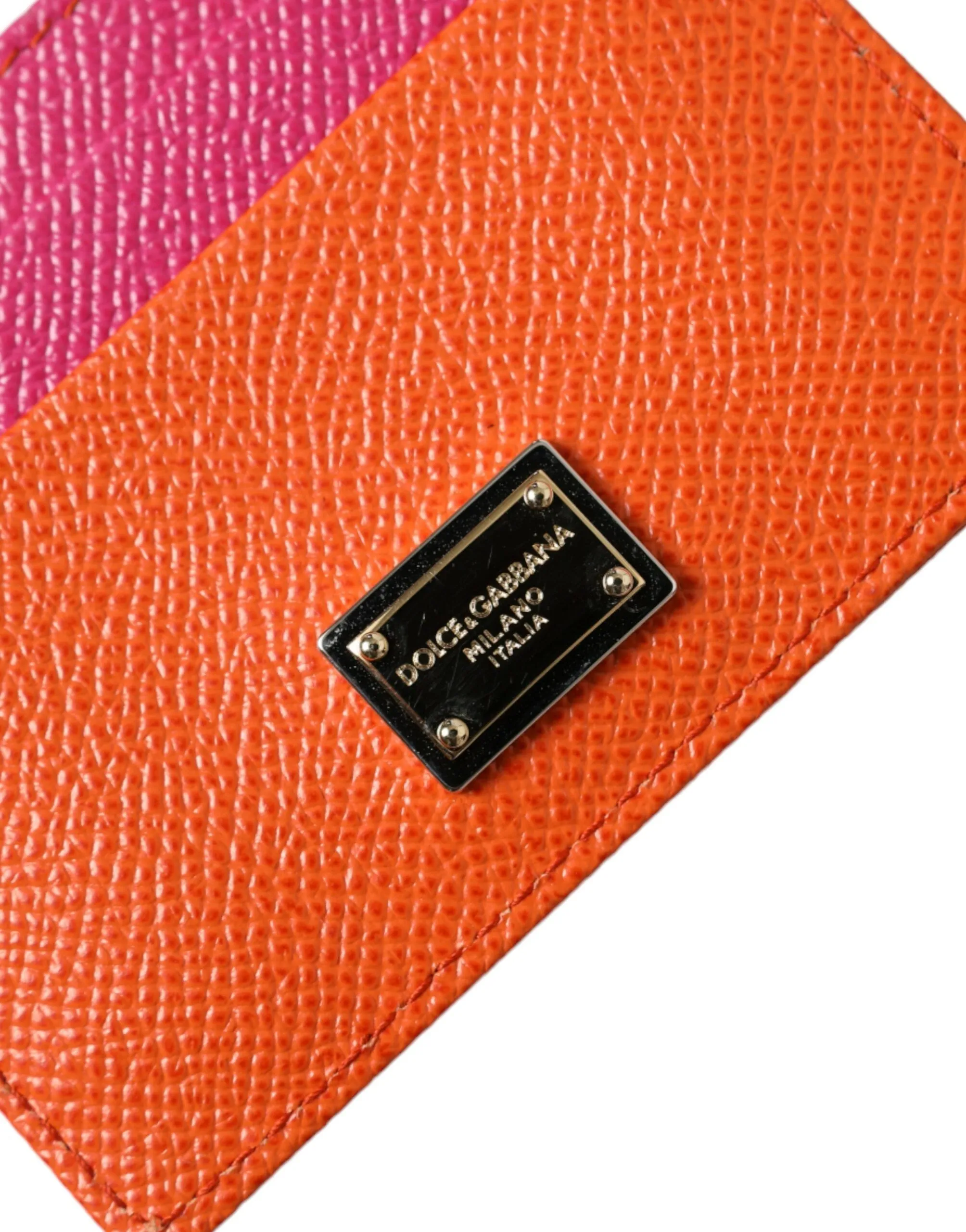 Pink Orange Heart Sequin Leather Logo Card Holder Wallet sold by Louxly product image thumbnail 3