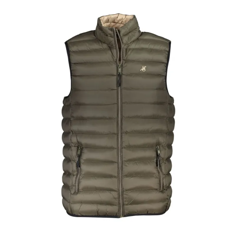 Sleeveless Embroidered Green Jacket sold by Louxly