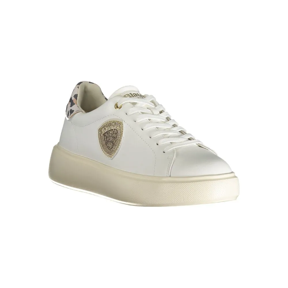 White Polyester Sneaker sold by Louxly product image thumbnail 2