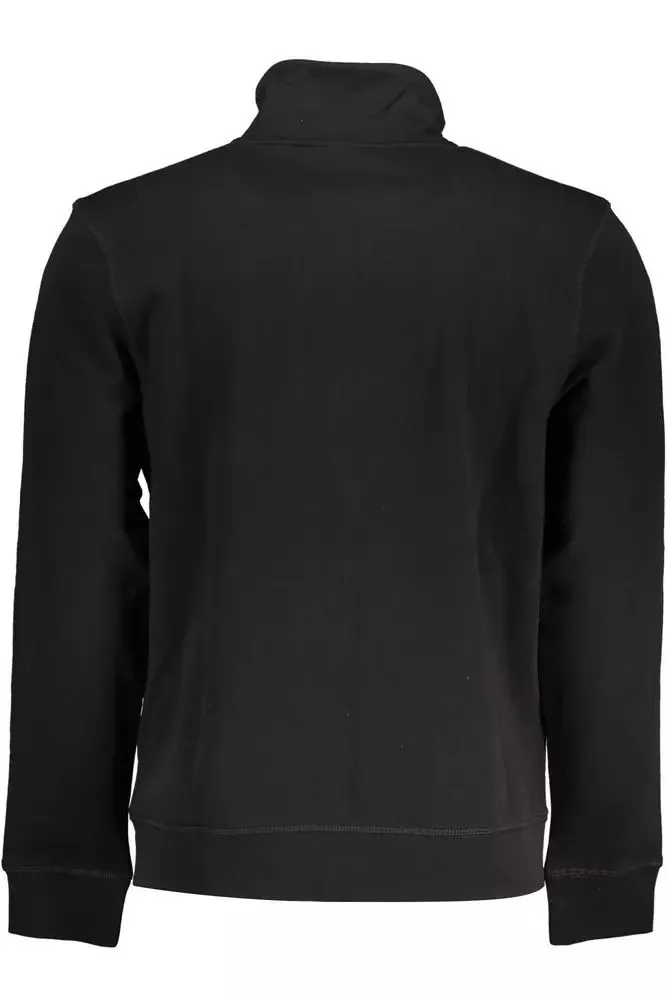 Sleek Long-Sleeved Zip Sweater in Black sold by Louxly product image thumbnail 2