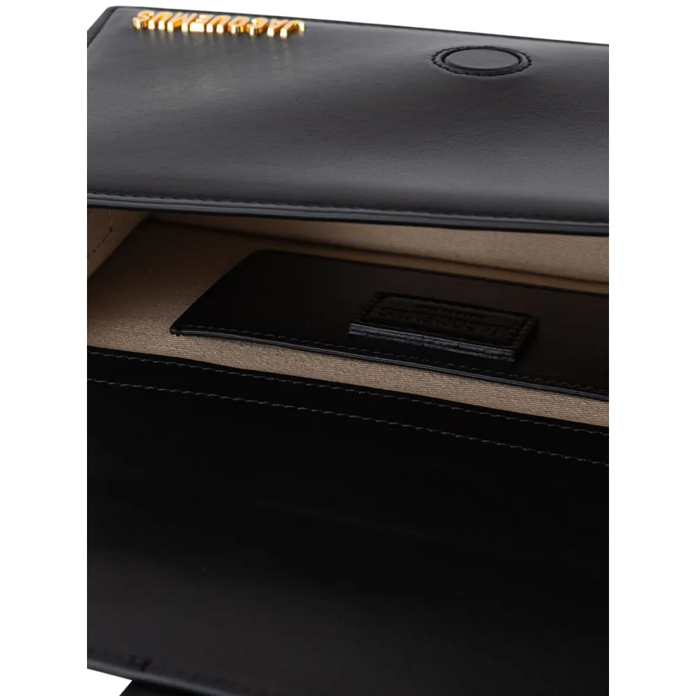 Black Leather Handbag sold by Louxly product image thumbnail 5