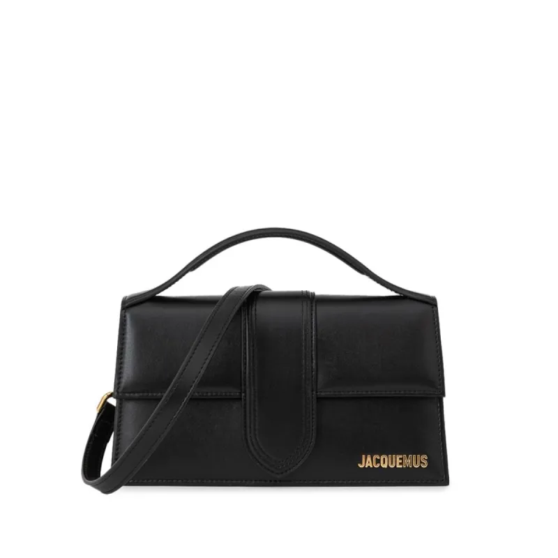 Black Leather Handbag sold by Louxly