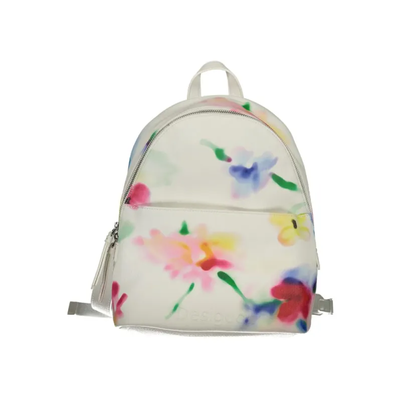 White Polyester Backpack sold by Louxly
