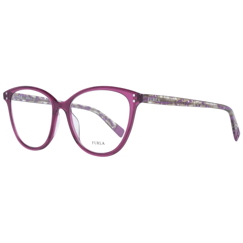 Elegant Cat Eye Purple Eyeglasses for Women made by Furla