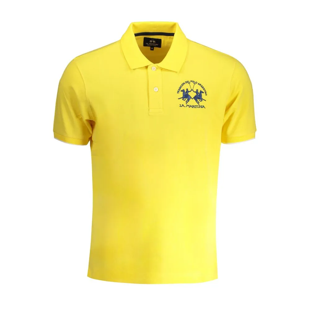 Yellow Cotton Polo Shirt sold by Louxly