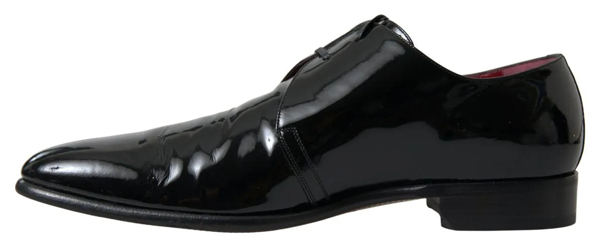 Elegant Black Patent Leather Formal Men's Shoes sold by Louxly product image thumbnail 3