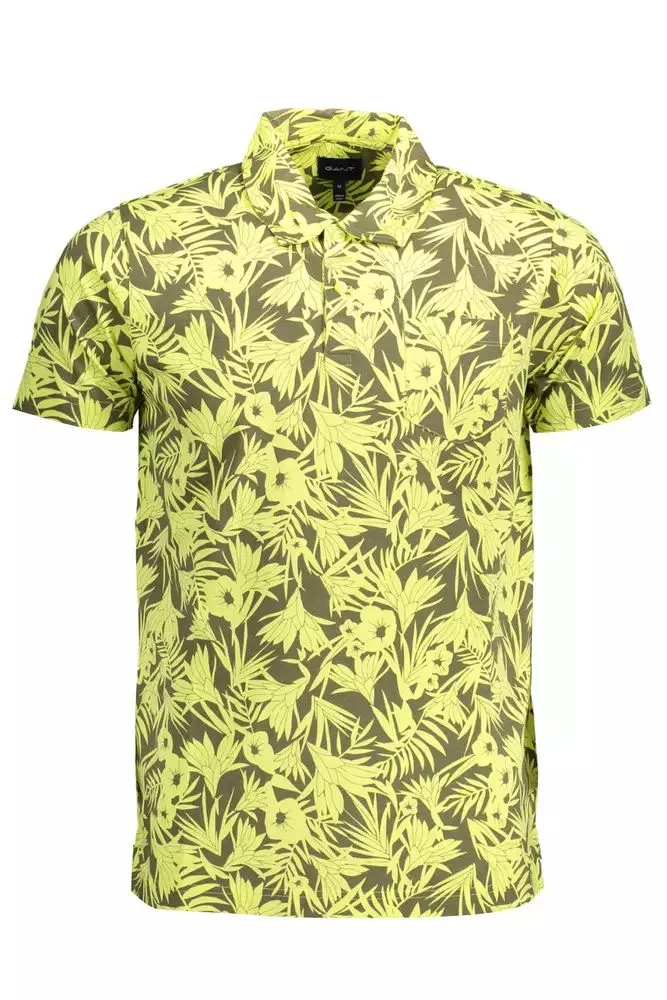 Yellow Cotton Men Polo Shirt sold by Louxly