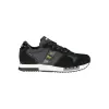Chic Black Lace-up Sneakers with Contrast Detail sold by Louxly