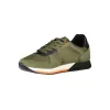 Green Lace-Up Sneakers with Contrast Details sold by Louxly