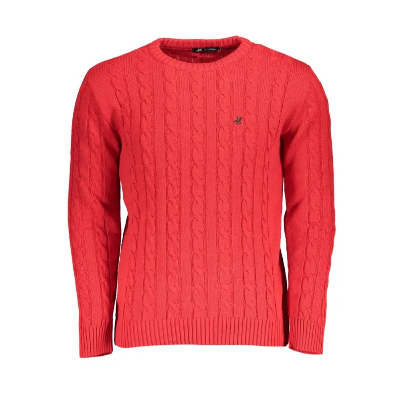 Red Fabric Sweater sold by Louxly