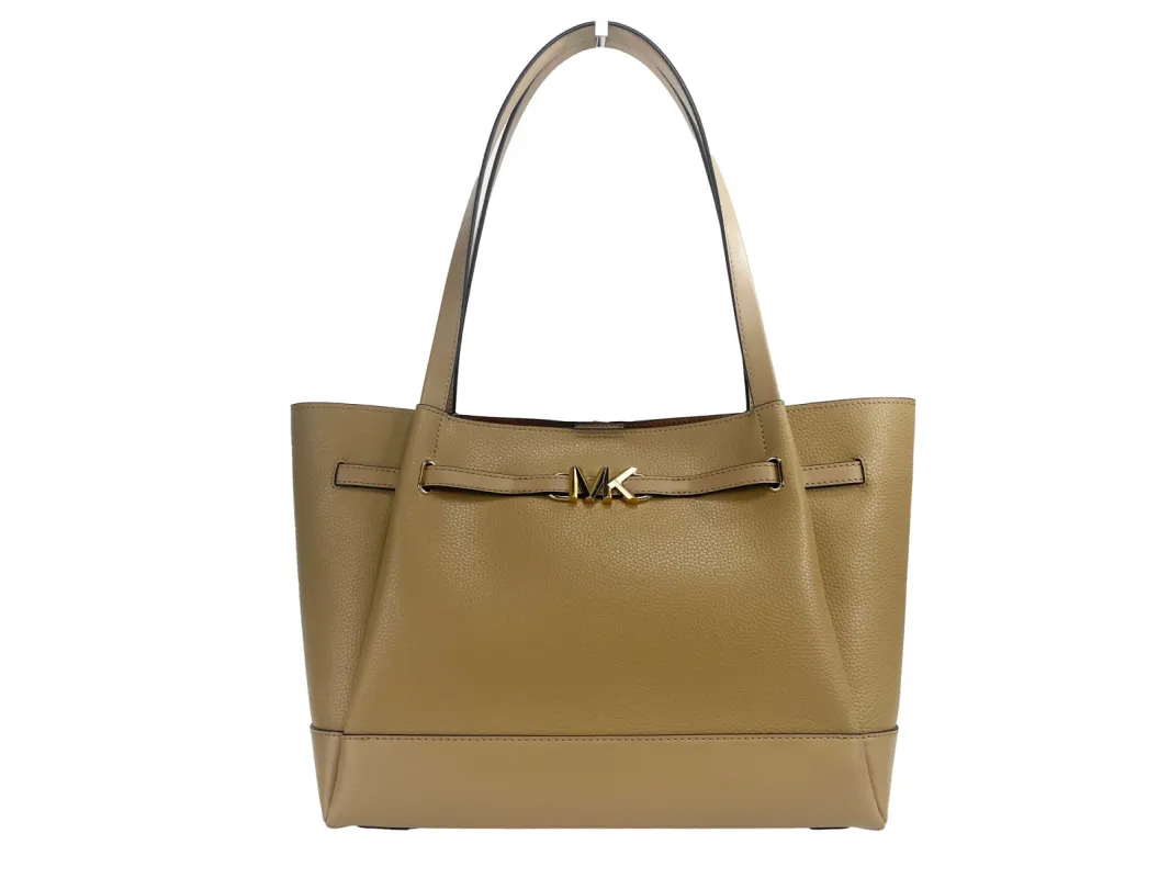 Reed Large Camel Leather Belted Tote Shoulder Bag Purse sold by Louxly