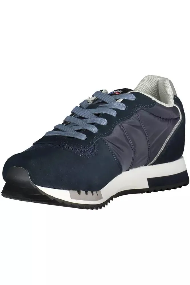 Sleek Blue Sports Sneakers with Contrasting Details sold by Louxly product image thumbnail 3