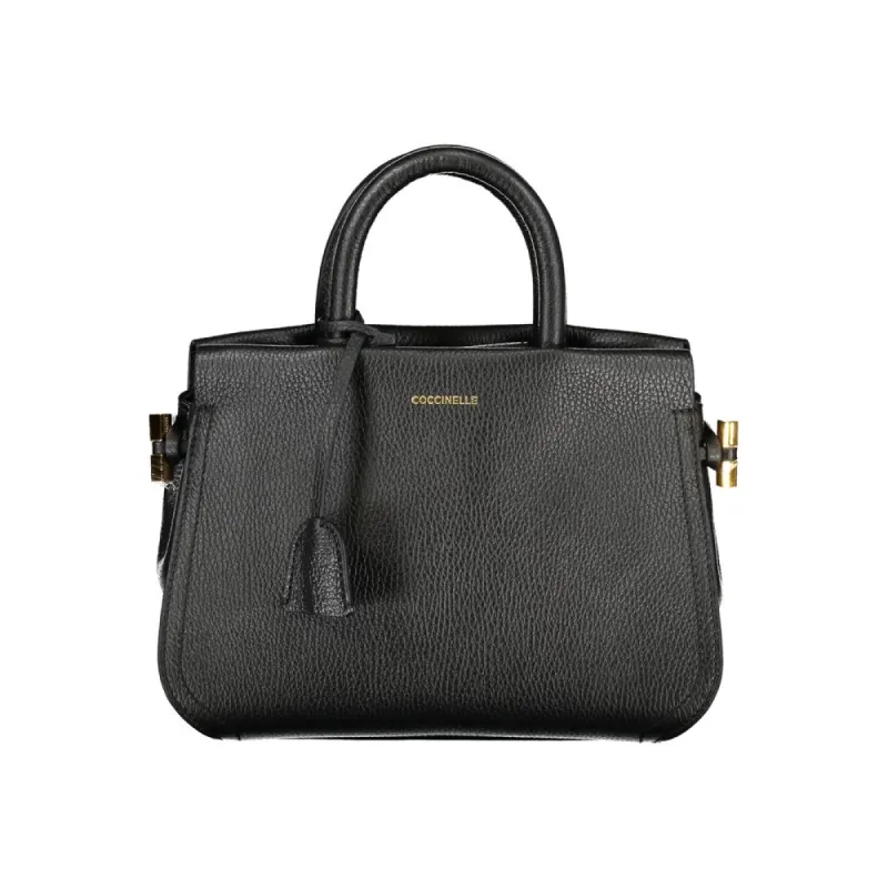 Black Leather Handbag sold by Louxly