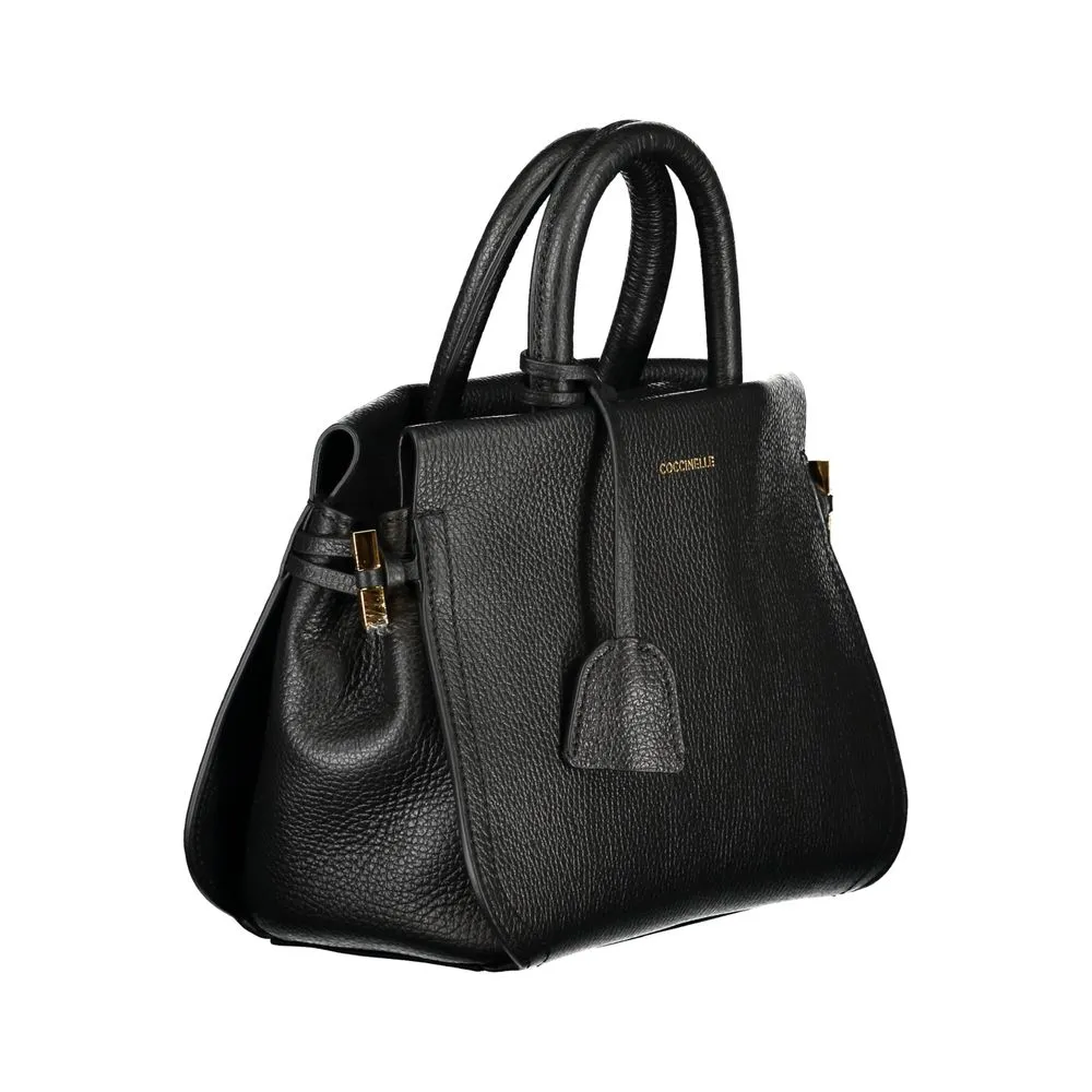 Black Leather Handbag sold by Louxly product image thumbnail 3