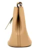 Lorne Small Camel Haymarket Check Pebble Leather Bucket Handbag Purse sold by Louxly