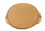 Lorne Small Camel Haymarket Check Pebble Leather Bucket Handbag Purse sold by Louxly
