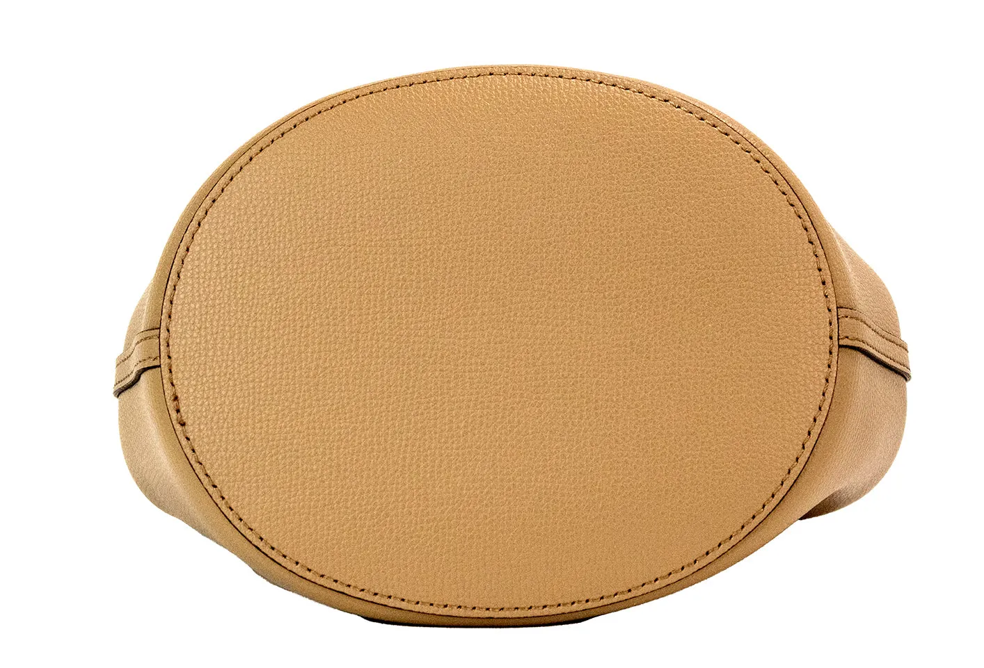 Lorne Small Camel Haymarket Check Pebble Leather Bucket Handbag Purse sold by Louxly product image thumbnail 3