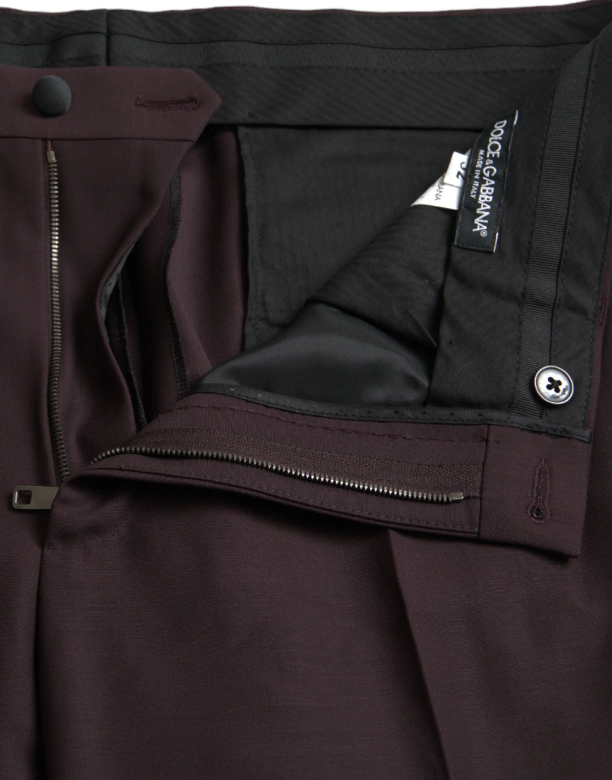 Dark Brown Wool Slim Fit Pants sold by Louxly product image thumbnail 5