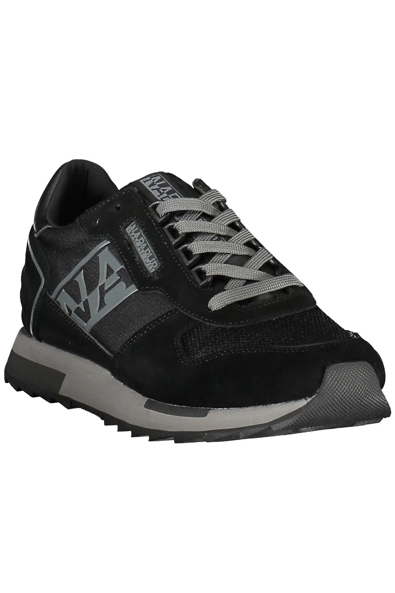 Black Polyester Men Sneaker sold by Louxly product image thumbnail 2