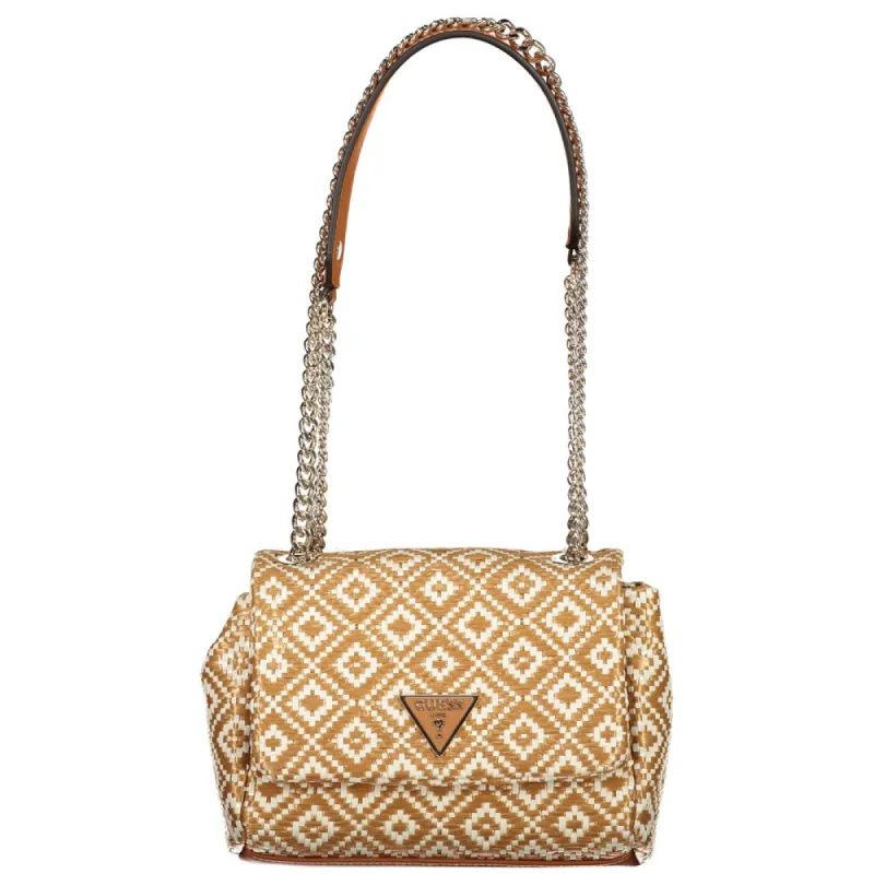 Beige Polyethylene Handbag sold by Louxly