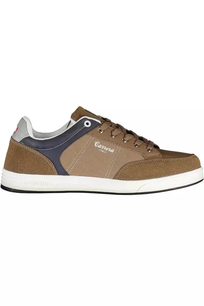 Brown Polyethylene Men Sneaker sold by Louxly