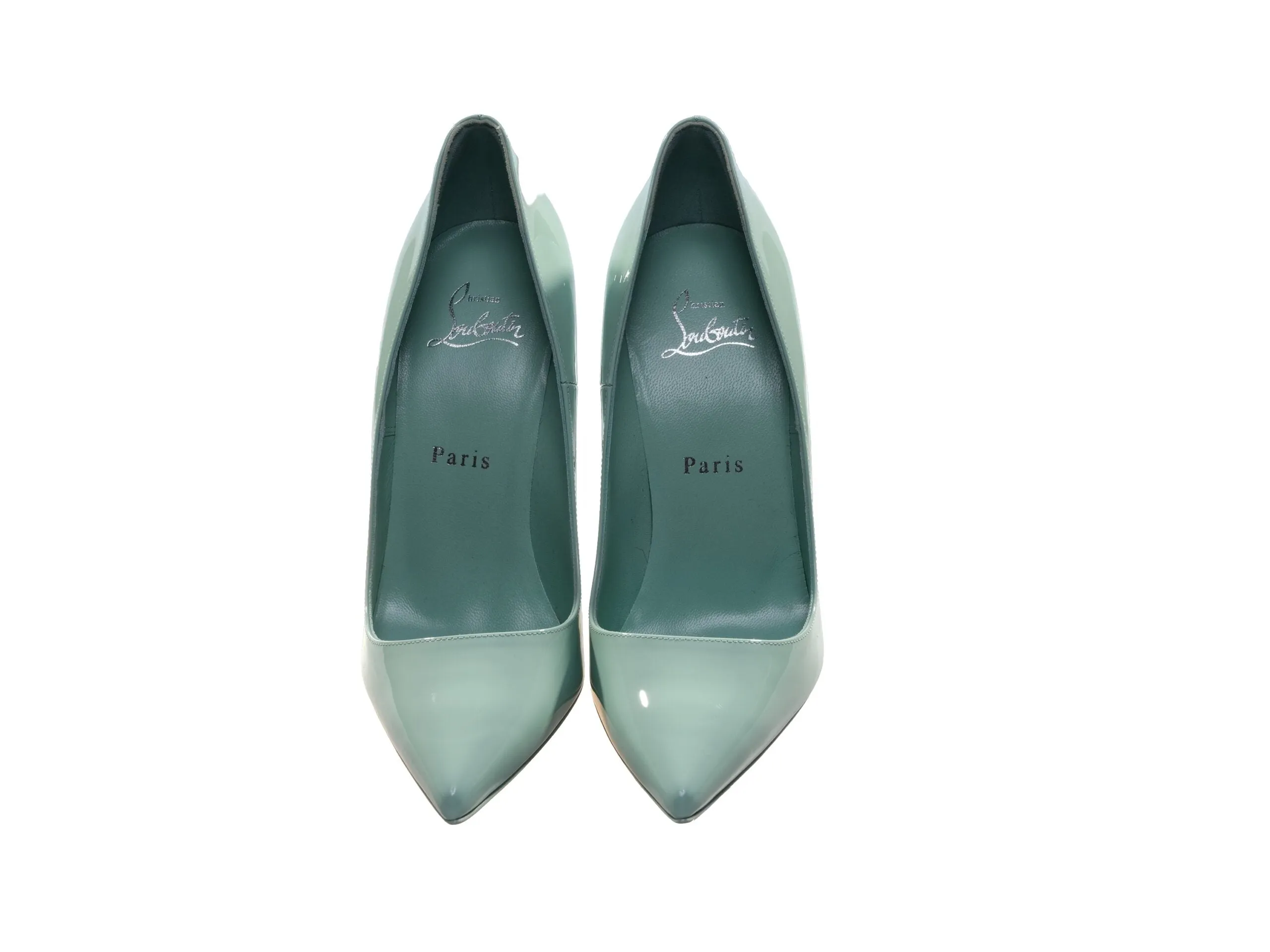 So Kate 120 Green Patent Leather High Heel Pumps sold by Louxly