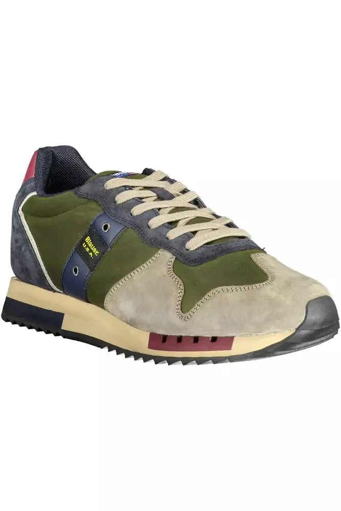Green Polyethylene Men Sneaker sold by Louxly product image thumbnail 2